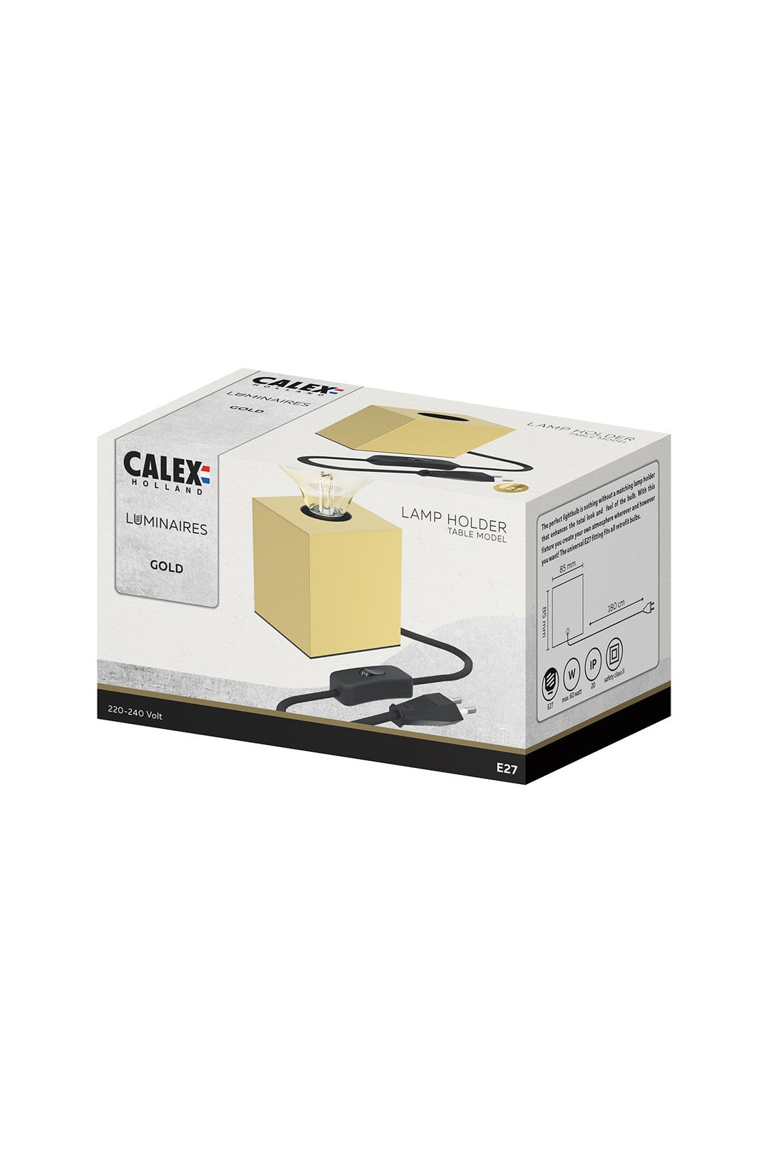 Lampensockel Rund Gold - Calex