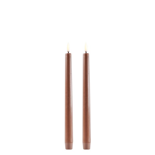 LED Stabkerzen in 2er Set, Caramel - Uyuni