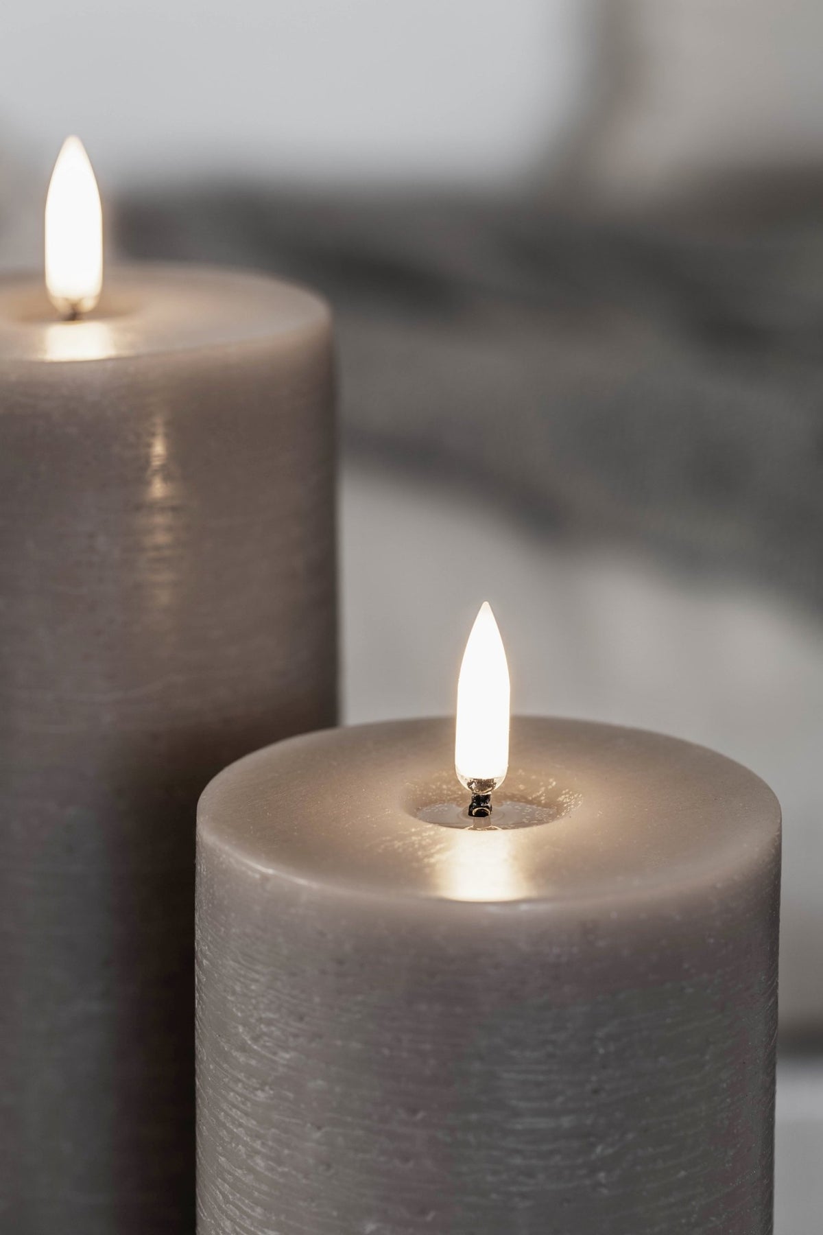 LED Stabkerzen in 2er Set, Grey – My Dutch Living Room