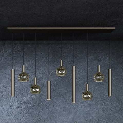 4325 - Riva Pendelleuchte gerade 170cm - 9 Lichter