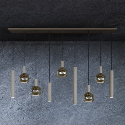 4325 - Riva Pendelleuchte gerade 170cm - 9 Lichter
