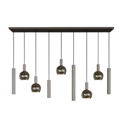 4325 - Riva Pendelleuchte gerade 170cm - 9 Lichter