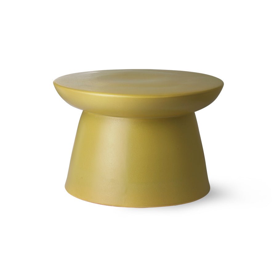 Earthenware side table XL, green von HKliving