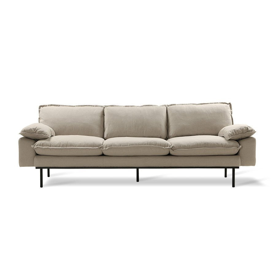 Retro Sofa 4-Sitzer Beige - HKliving