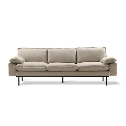 Retro Sofa 4-Sitzer Beige - HKliving