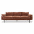 Retro Sofa 4-Sitzer Samt Magnolia - HKliving