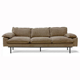 Retro Sofa 4-Sitzer Shadow Braun - HKliving