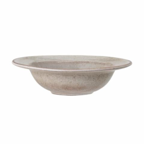 Sandrine Pasta Teller, Grey Stoneware - Bloomingville