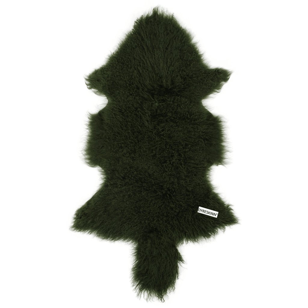 Schaffell Tibetan Grün 80-90 cm - Dyreskinn