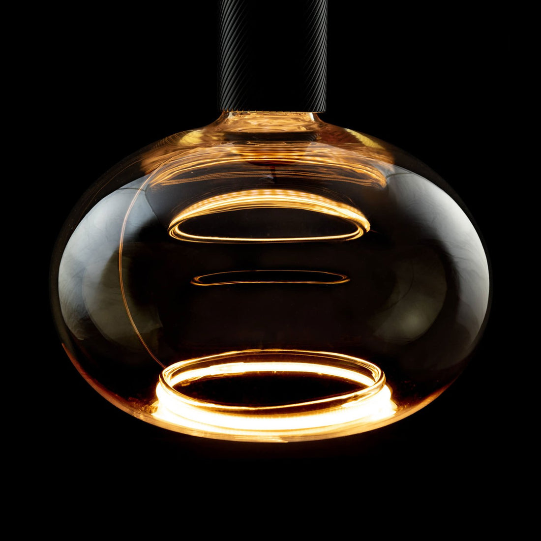 Floating LED Oval 200 gold