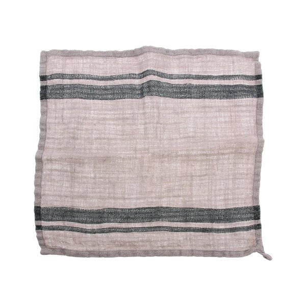 Serviette natur/ gestreift 2er-Set - HKliving