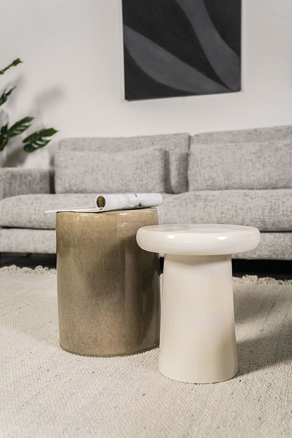 Sidetable Glaze - white - By-Boo