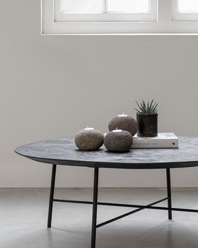 Kerzenhalter Riverstone, Set von 3