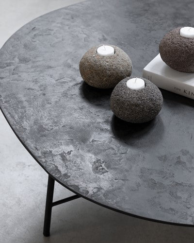 Kerzenhalter Riverstone, Set von 3