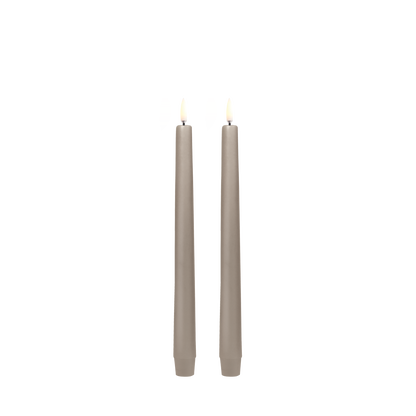 Stabkerzen LED, 2er Set, Sandstone