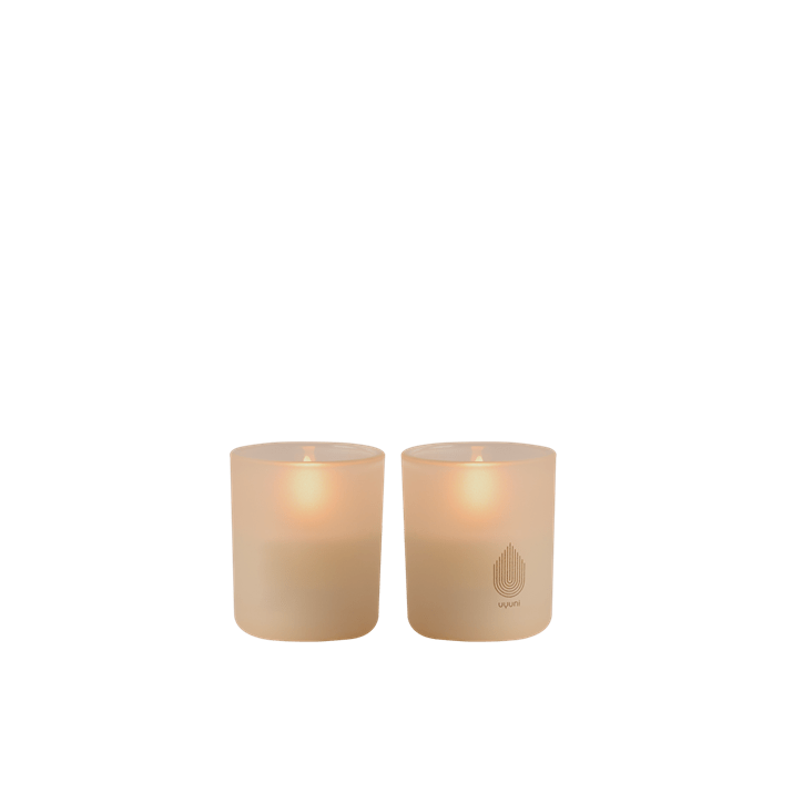 Glaslicht Uyuni, Beige, Set von 2