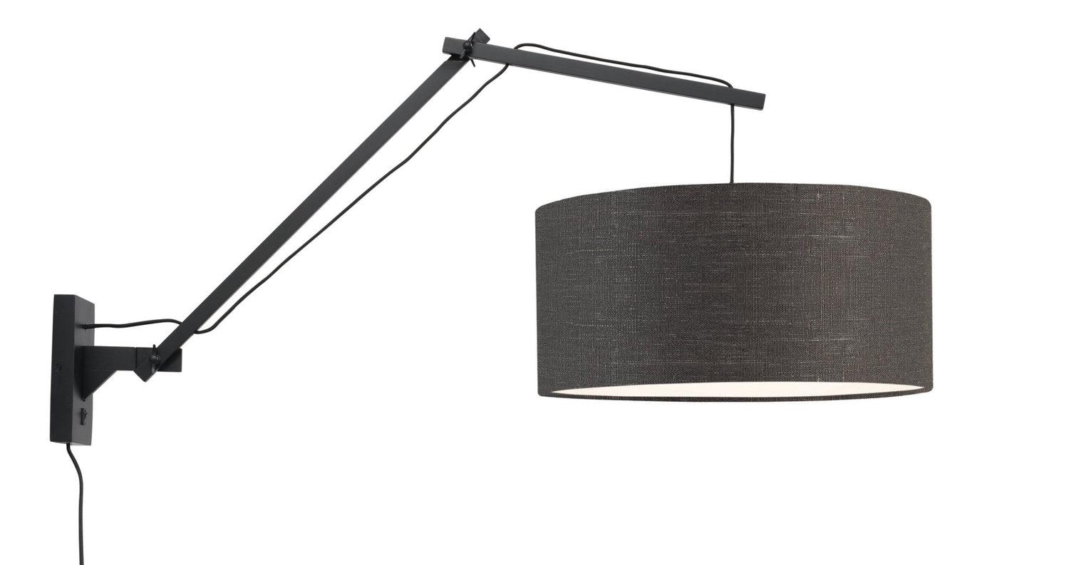 Wandleuchte Andes schwarz/dunkelgrau L - Good&amp;Mojo