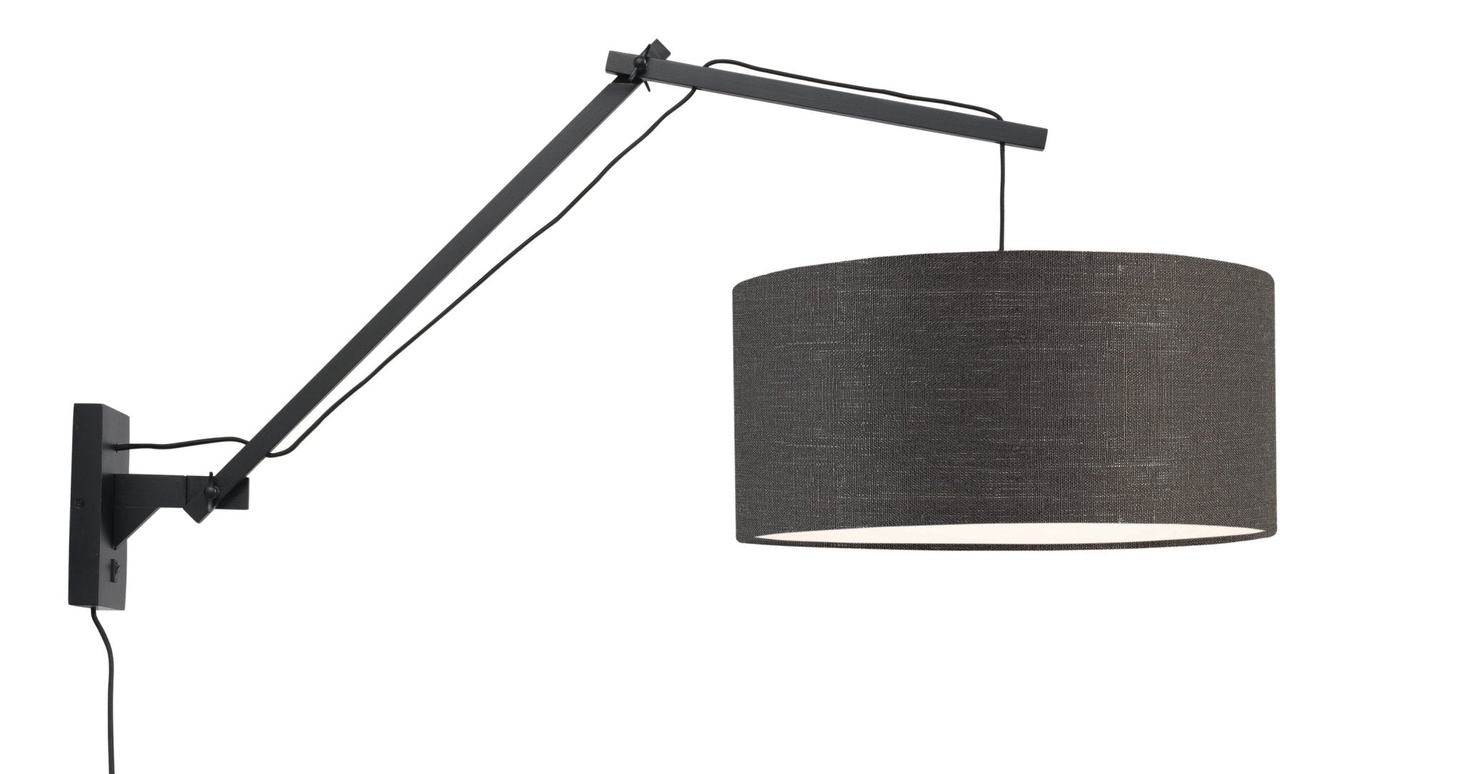 Wandleuchte Andes schwarz/dunkelgrau L - Good&amp;Mojo