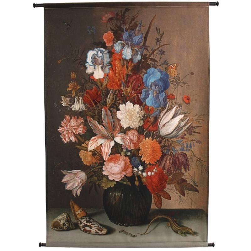 Wandteppich Hanging Flowers Velvet 136x106cm - My Dutch Living Room