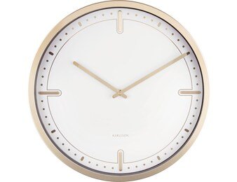 Wanduhr Dots &amp; Batons weiß - Karlsson