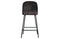 Barstuhl Vogue Sam leder schwarz niedrig - BePureHome