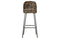 Barstuhl Vogue Sam Bouquet schwarz hoch - BePureHome