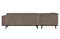 Statement Ecksofa Links Rib Cord Taupe - BePureHome
