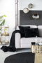 By-Boo Plaid Wuzzy 140x170 cm - Schwarz - By-Boo