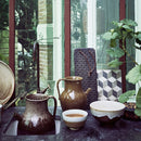 Keramikschüssel braun / weiß - HKliving