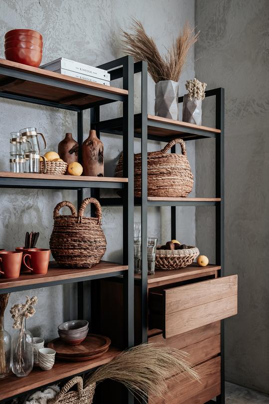 Bücherschrank Fendy Offene Regale 2 Türe - d-Bodhi