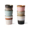 70's Ceramics: Kaffeebecher set v. 6, 180 ml - HKliving