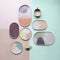 Gallery Ceramics: Ovaler Teller grün / lila, 33x20 cm - HKliving