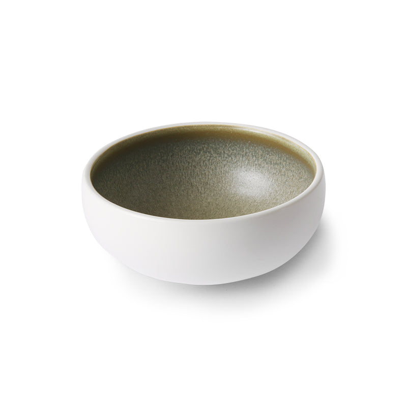Heimkoch Keramik: Schüssel weiß / grün - HKliving