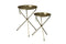 Beistelltisch-Set v. 2 Rund Tray Gold-My Dutch Living Room-My Dutch Living Room GmbH