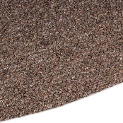 Teppich Pebble Rund Coffee - Bodilson