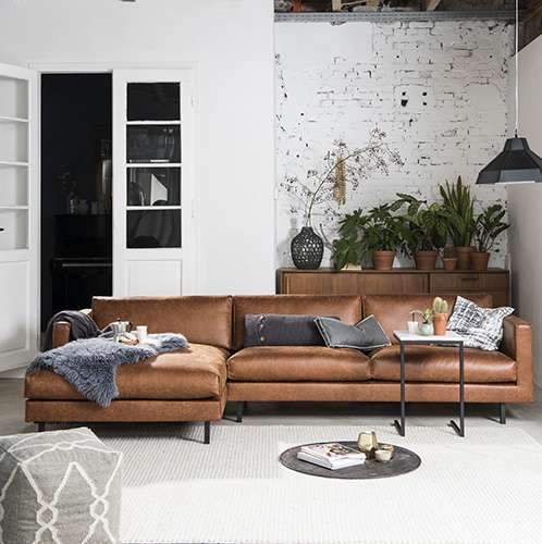 Ecksofa Chili Microleder Cinnamon Links Bodilson-Bodilson-My Dutch Living Room GmbH