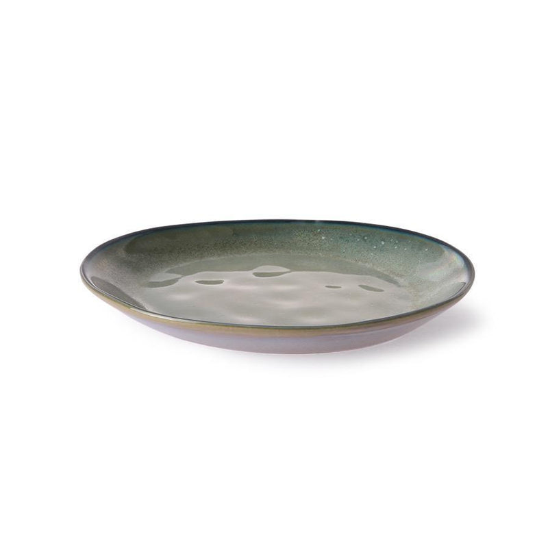 Home Chef Ceramics: Frühstuckteller grau / grün-HKliving-My Dutch Living Room GmbH