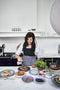 Home Chef Ceramics: Frühstuckteller grau / grün-HKliving-My Dutch Living Room GmbH