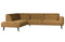 Brush Ecksofa links Samt Ocker - VT Wonen