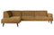 Brush Ecksofa links Samt Ocker - VT Wonen