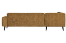 Brush Ecksofa links Samt Ocker - VT Wonen
