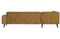 Brush Ecksofa links Samt Ocker - VT Wonen