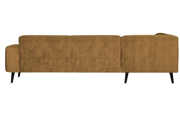 Brush Ecksofa links Samt Ocker - VT Wonen