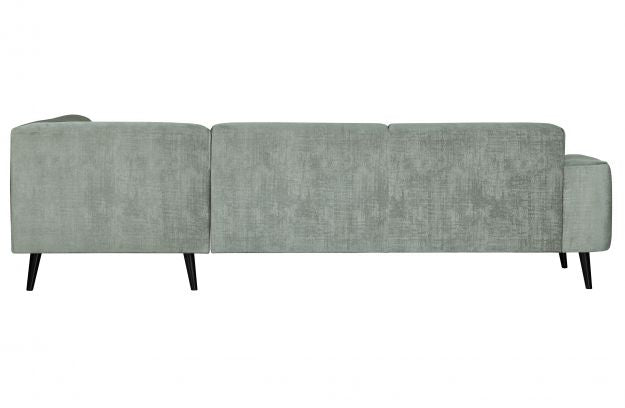 Brush Ecksofa Rechts Samt Grün - VT Wonen