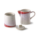 Keramik 70ern Milchkännchen & Zuckertopf Frost im Set-HKliving-My Dutch Living Room GmbH