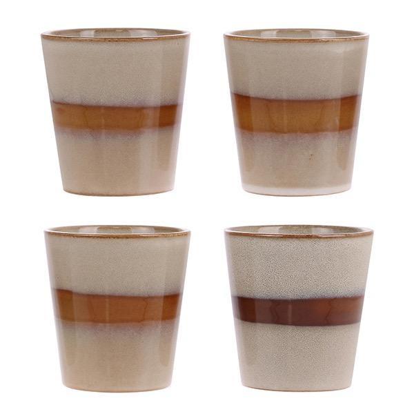 Keramik 70ern Tasse Snow-HKliving-My Dutch Living Room GmbH