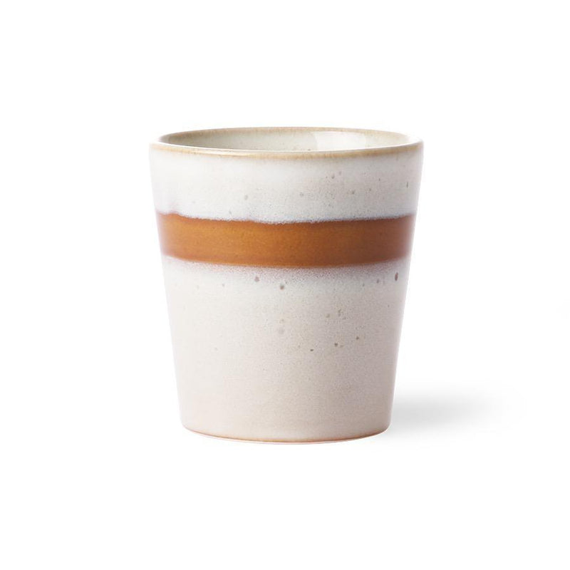 Keramik 70ern Tasse Snow-HKliving-My Dutch Living Room GmbH