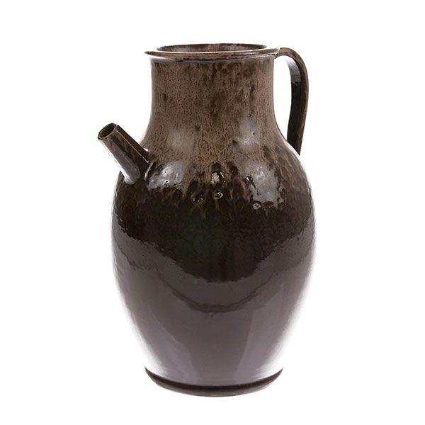 Keramik Vase Jug Brown Large-HKliving-My Dutch Living Room GmbH