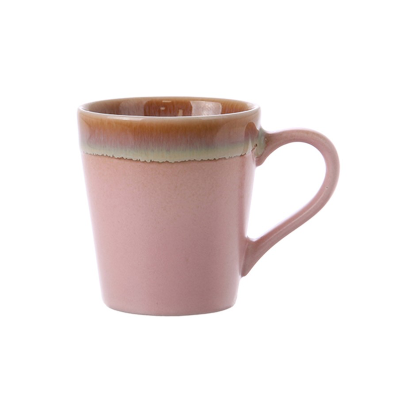 Keramiktasse 70ern Espresso Rosa-HKliving-My Dutch Living Room GmbH
