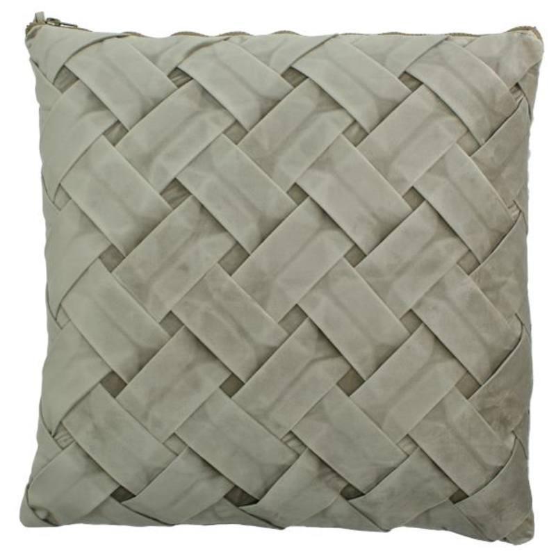 Kissen Samt Taupe-My Dutch Living Room-My Dutch Living Room GmbH